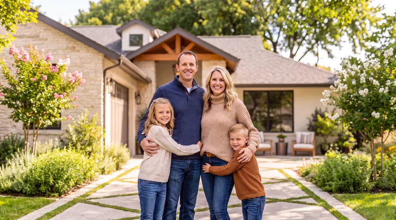A family at home